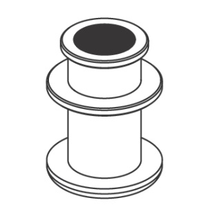 Adaptor Hettich insert for carrier no. 1752, for 1 x 100ml tube diameter 40 x 115mm