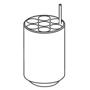 Insert Hettich for 7 x 15ml tubes diameter 17 x 100mm for rotor no. 5645 and 4795