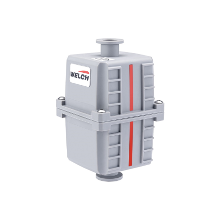 Oil mist filter Welch FOM16 professional with oil drainback, for excellent elimination of oil mist, DN16KF flanges