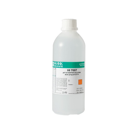 Wolf special offer - Buffer solutions Hanna Instruments HI-7007L, Technical buffer, pH 7.01, 500 mL bottle, calibration/verification purpose, 24 months shelf-life OFFER ENDS 28-02-2025