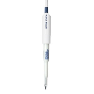 pH electrode Mettler Toledo InLab Solids Go-ISM measures pH, tris buffer, BNC (IP67) & RCA (Cinch) plug connection, 1.8m cable length, suitable for field and food samples