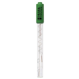 pH electrode Hanna Instruments HI-1413B measures pH, no tris buffer, BNC plug connection, 1m cable length, suitable for leather, paper or skin samples