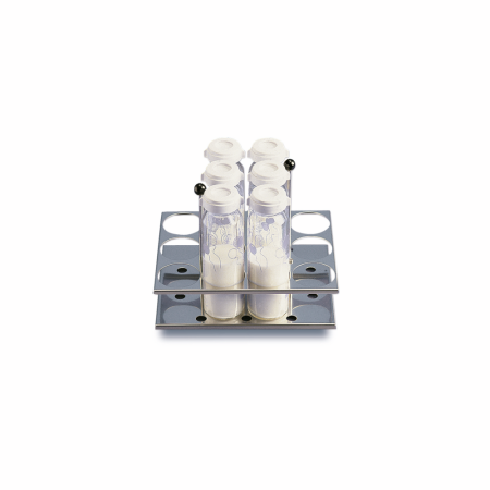 Milk bottle rack LAUDA with 12 openings, diameter 56 mm