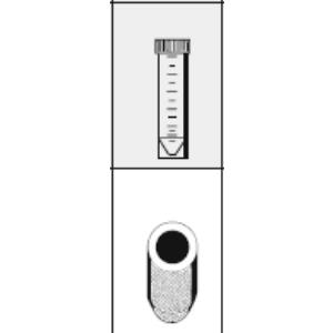 Adapter Hettich insert for carrier no. 1430 for 1 x 25ml conical tube with skirt diameter 25 x 90mm