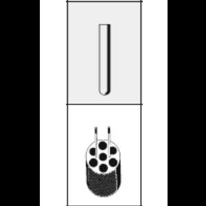 Adapter Hettich insert for carrier no. 1425 for 7 x 5ml collection tubes 12 x 75mm e.g. 0553