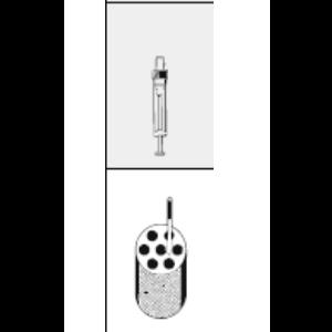 Adapter Hettich insert for carrier 1430 for 7 x 1.1/1.4ml blood/urine tubes diameter 8 x 66mm