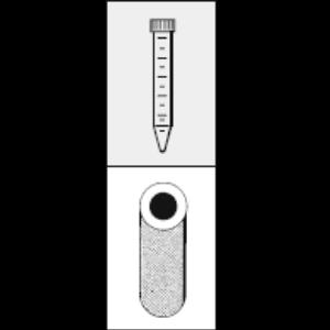 Adapter Hettich insert for rotors 1720 and 1620-A for 1 x 15ml Falcon tube diameter 17 x 120mm.