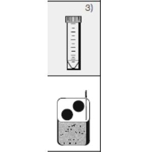 Adapter Hettich insert for carrier no. 1427 for 2 x 25ml conical Flacon tube with skirt diameter 25 x 90mm