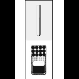 Adapter Hettich insert for carrier 1427 for 12 x 7ml collection tubes diameter 12 x 100mm e.g. no. 0578