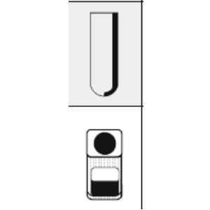 Adapter Hettich insert for carrier no. 1427 for 1 x 50ml tube diameter 34 x 100mm e.g. no. 0521