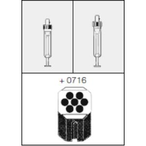 Bucket Hettich plastic for rotor 1624 for 7 x 15ml tubes diameter 17 x 100mm e.g. no. 0518