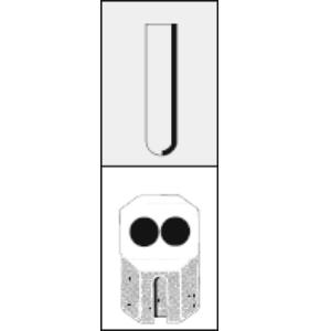 Carrier Hettich for spin-out rotor no. 1624 for 2 x 25ml tubes diameter 24 x 100mm e.g. no. 0519