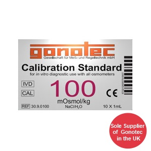 Wolf special offer - Ampoules of calibration standard 100 mOsmol/kg for Osmomat 010/030/3000/auto pack of 10 x 1ml WHILST STOCKS LAST