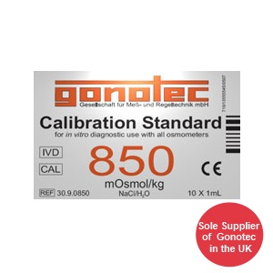 Wolf special offer - Ampoules of calibration standard 850 mOsmol/kg for Osmomat 010/030/3000/auto pack of 10 x 1ml WHILST STOCKS LAST